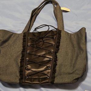 Victoria Secret Lace Up Corset Bag